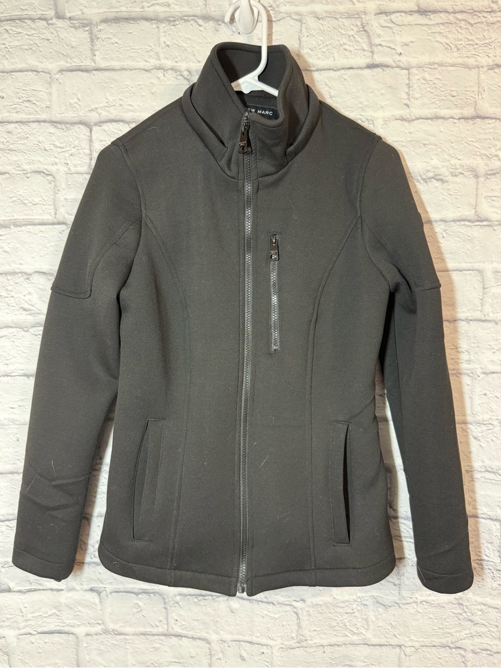 AndrewMarc New York Women's Black Utility Softshell Jacket, sz Small